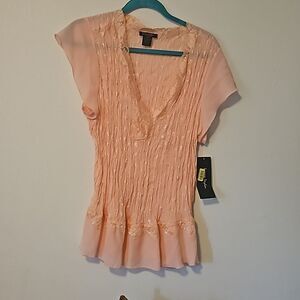 Sunny Taylor pink blouse 2X